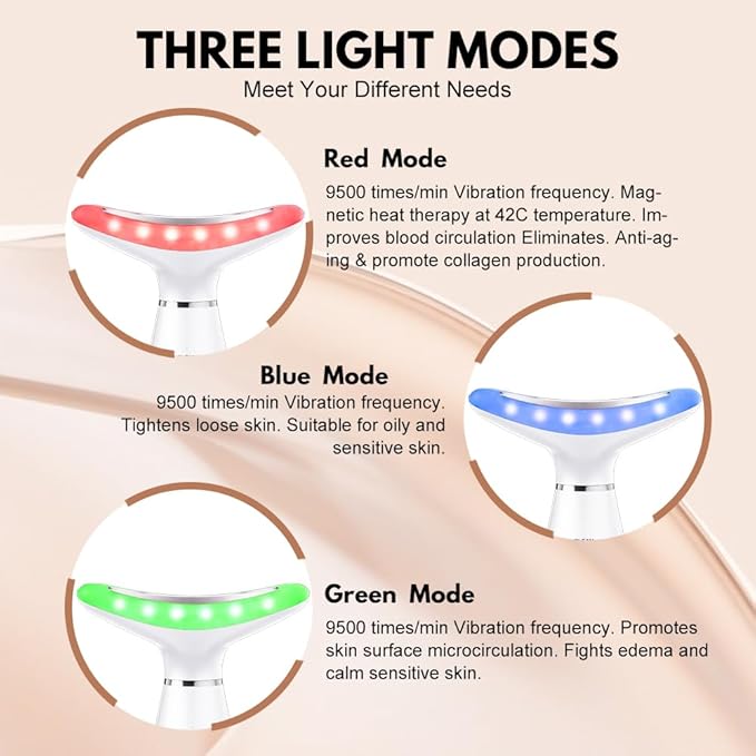 LED Face & Neck Anti-Aging Massager | trendghar.shop