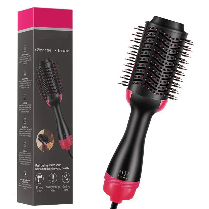 One Step 3-in-1 in 3 Hot Air Brush – Dry, Straighten & Volumize Effortlessly 🔥
