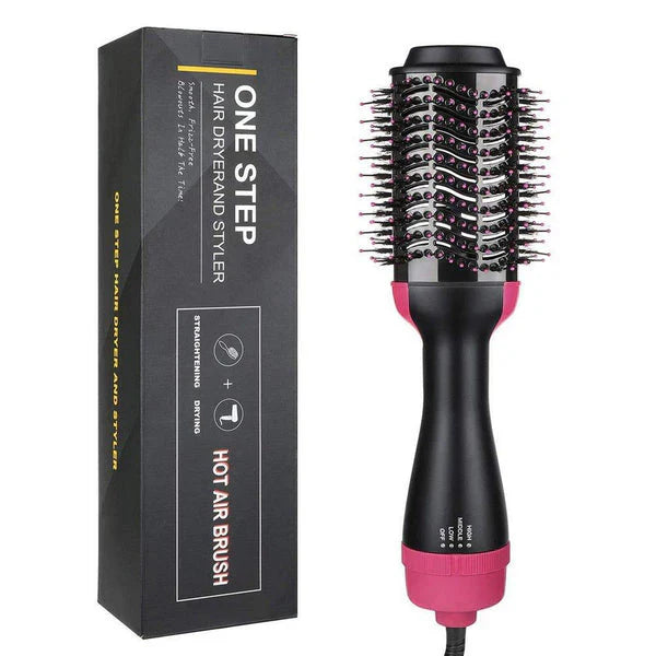 One Step 3-in-1 in 3 Hot Air Brush – Dry, Straighten & Volumize Effortlessly 🔥